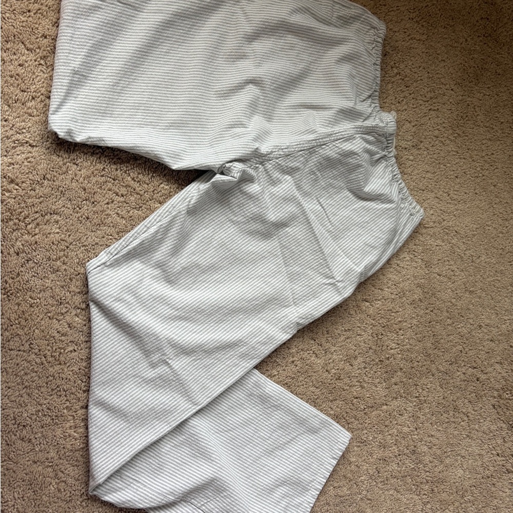 Brandy Melville Linen Striped pants